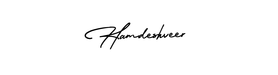 AmerikaSignatureDemo-Regular is a professional signature style that is perfect for those who want to add a touch of class to their signature. It is also a great choice for those who want to make their signature more unique. Get Hamdeshveer name to fancy signature for free. Hamdeshveer signature style 3 images and pictures png