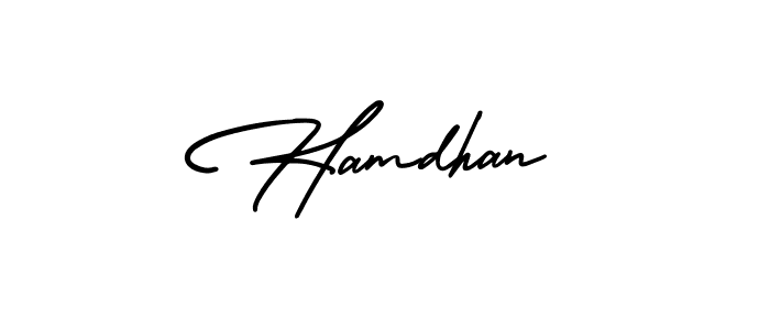 AmerikaSignatureDemo-Regular is a professional signature style that is perfect for those who want to add a touch of class to their signature. It is also a great choice for those who want to make their signature more unique. Get Hamdhan name to fancy signature for free. Hamdhan signature style 3 images and pictures png