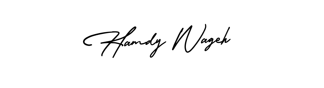 This is the best signature style for the Hamdy Wageh name. Also you like these signature font (AmerikaSignatureDemo-Regular). Mix name signature. Hamdy Wageh signature style 3 images and pictures png