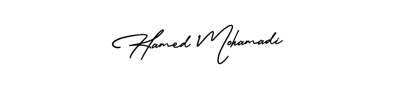 How to make Hamed Mohamadi name signature. Use AmerikaSignatureDemo-Regular style for creating short signs online. This is the latest handwritten sign. Hamed Mohamadi signature style 3 images and pictures png