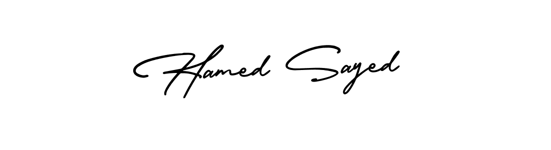 Make a beautiful signature design for name Hamed Sayed. Use this online signature maker to create a handwritten signature for free. Hamed Sayed signature style 3 images and pictures png