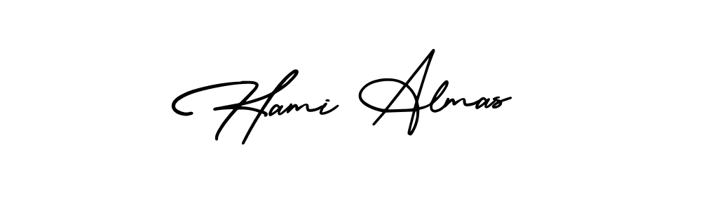 How to Draw Hami Almas signature style? AmerikaSignatureDemo-Regular is a latest design signature styles for name Hami Almas. Hami Almas signature style 3 images and pictures png