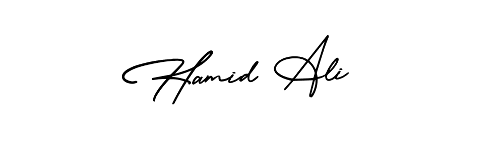 See photos of Hamid Ali  official signature by Spectra . Check more albums & portfolios. Read reviews & check more about AmerikaSignatureDemo-Regular font. Hamid Ali  signature style 3 images and pictures png