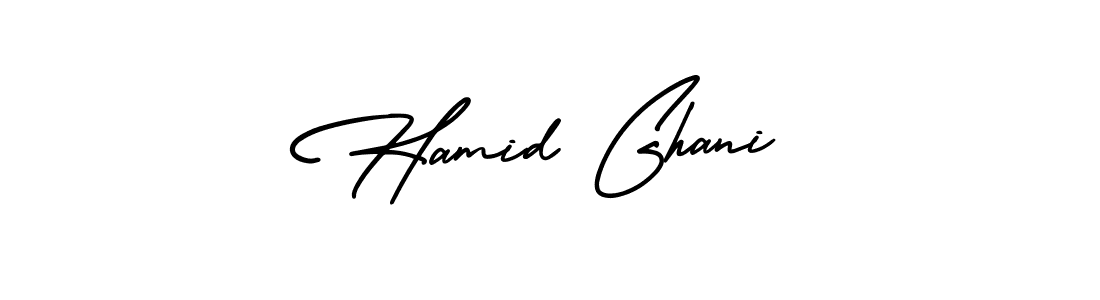 Design your own signature with our free online signature maker. With this signature software, you can create a handwritten (AmerikaSignatureDemo-Regular) signature for name Hamid Ghani. Hamid Ghani signature style 3 images and pictures png