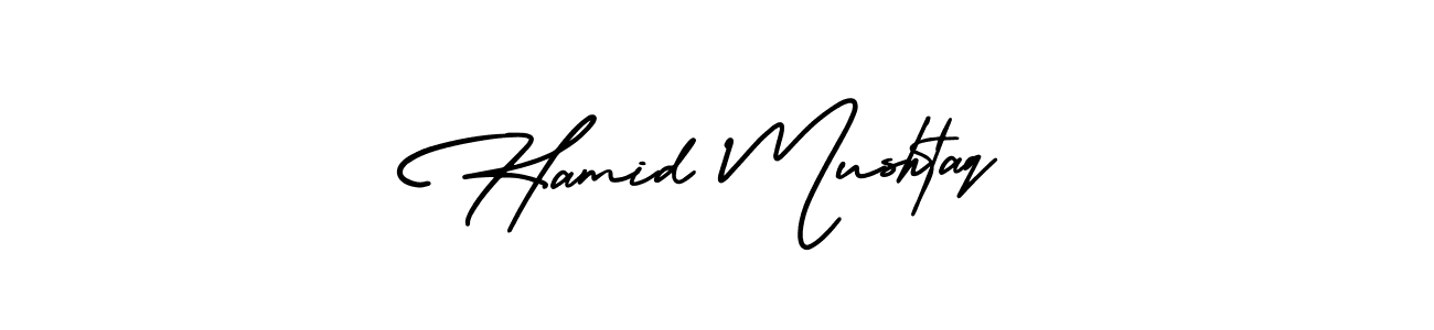 Design your own signature with our free online signature maker. With this signature software, you can create a handwritten (AmerikaSignatureDemo-Regular) signature for name Hamid Mushtaq. Hamid Mushtaq signature style 3 images and pictures png