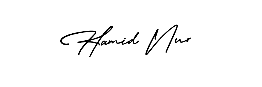 Also we have Hamid Nur name is the best signature style. Create professional handwritten signature collection using AmerikaSignatureDemo-Regular autograph style. Hamid Nur signature style 3 images and pictures png