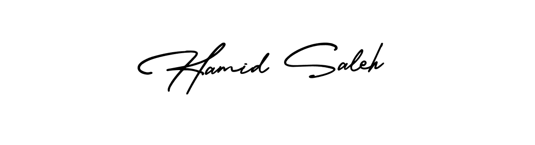 AmerikaSignatureDemo-Regular is a professional signature style that is perfect for those who want to add a touch of class to their signature. It is also a great choice for those who want to make their signature more unique. Get Hamid Saleh name to fancy signature for free. Hamid Saleh signature style 3 images and pictures png