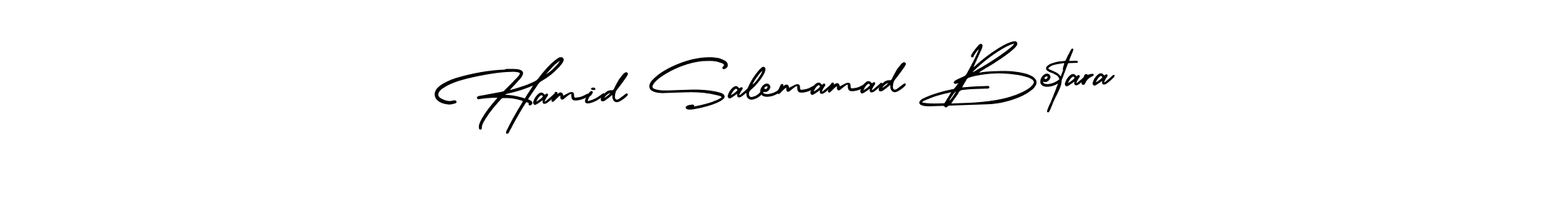 You can use this online signature creator to create a handwritten signature for the name Hamid Salemamad Betara. This is the best online autograph maker. Hamid Salemamad Betara signature style 3 images and pictures png