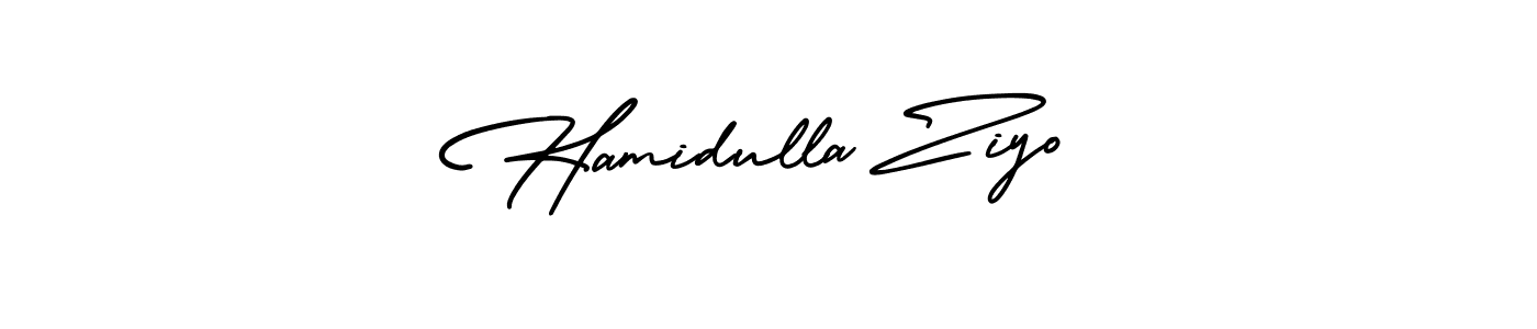 Design your own signature with our free online signature maker. With this signature software, you can create a handwritten (AmerikaSignatureDemo-Regular) signature for name Hamidulla Ziyo. Hamidulla Ziyo signature style 3 images and pictures png