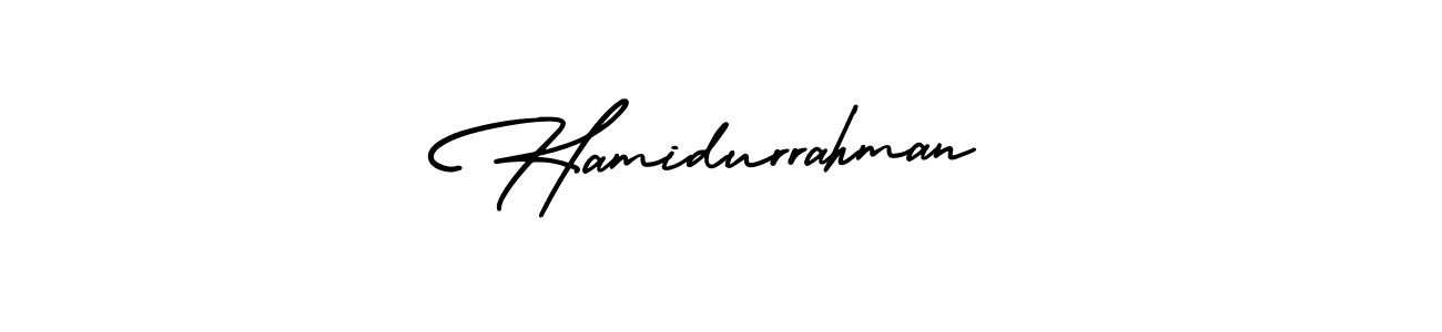 Design your own signature with our free online signature maker. With this signature software, you can create a handwritten (AmerikaSignatureDemo-Regular) signature for name Hamidurrahman. Hamidurrahman signature style 3 images and pictures png