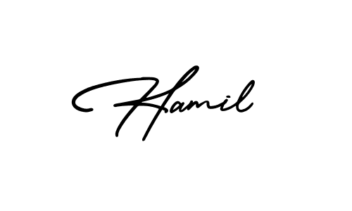 Make a beautiful signature design for name Hamil. Use this online signature maker to create a handwritten signature for free. Hamil signature style 3 images and pictures png