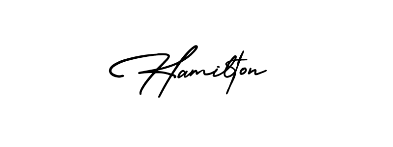 Use a signature maker to create a handwritten signature online. With this signature software, you can design (AmerikaSignatureDemo-Regular) your own signature for name Hamilton. Hamilton signature style 3 images and pictures png