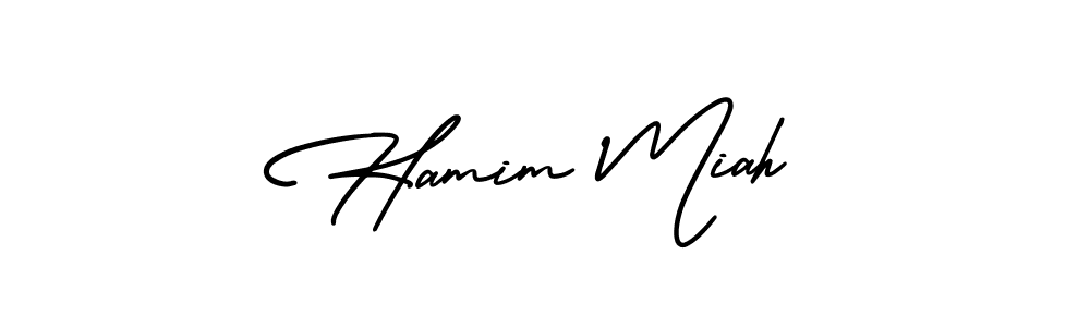 This is the best signature style for the Hamim Miah name. Also you like these signature font (AmerikaSignatureDemo-Regular). Mix name signature. Hamim Miah signature style 3 images and pictures png