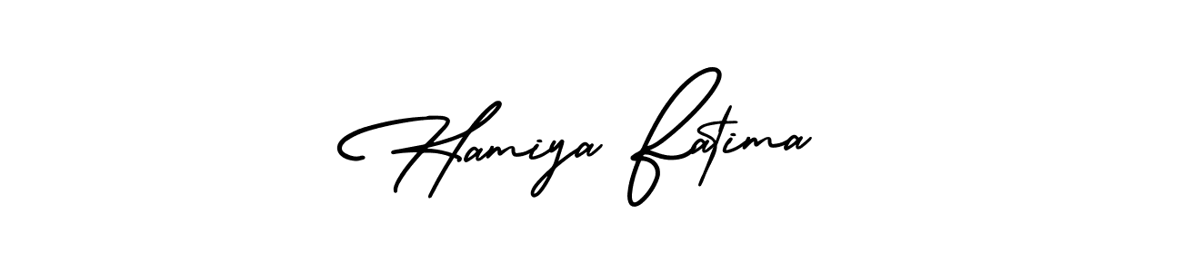 See photos of Hamiya Fatima official signature by Spectra . Check more albums & portfolios. Read reviews & check more about AmerikaSignatureDemo-Regular font. Hamiya Fatima signature style 3 images and pictures png