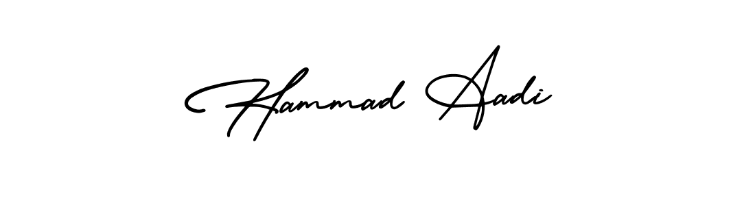 Create a beautiful signature design for name Hammad Aadi. With this signature (AmerikaSignatureDemo-Regular) fonts, you can make a handwritten signature for free. Hammad Aadi signature style 3 images and pictures png