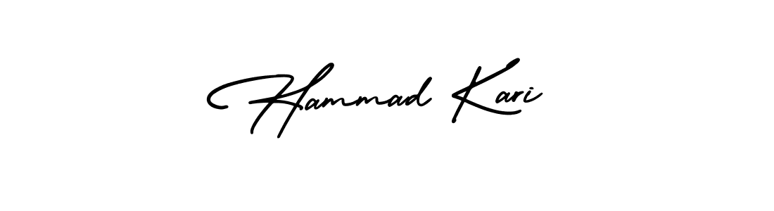 Create a beautiful signature design for name Hammad Kari. With this signature (AmerikaSignatureDemo-Regular) fonts, you can make a handwritten signature for free. Hammad Kari signature style 3 images and pictures png