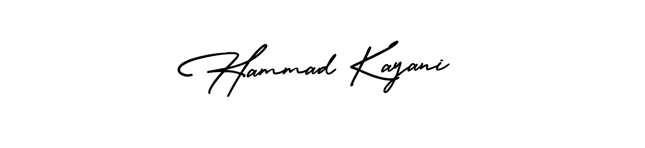 Use a signature maker to create a handwritten signature online. With this signature software, you can design (AmerikaSignatureDemo-Regular) your own signature for name Hammad Kayani. Hammad Kayani signature style 3 images and pictures png