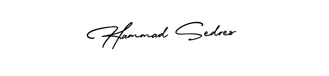 Design your own signature with our free online signature maker. With this signature software, you can create a handwritten (AmerikaSignatureDemo-Regular) signature for name Hammad Sedres. Hammad Sedres signature style 3 images and pictures png