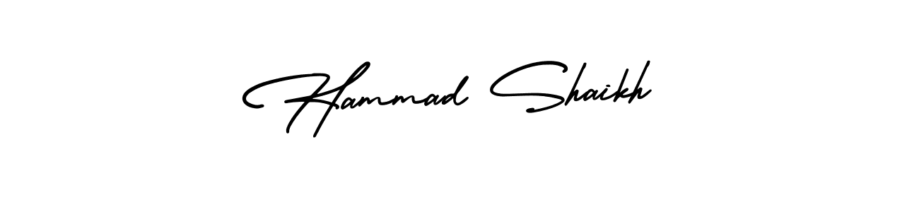 Make a beautiful signature design for name Hammad Shaikh. With this signature (AmerikaSignatureDemo-Regular) style, you can create a handwritten signature for free. Hammad Shaikh signature style 3 images and pictures png