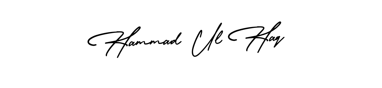Make a beautiful signature design for name Hammad Ul Haq. With this signature (AmerikaSignatureDemo-Regular) style, you can create a handwritten signature for free. Hammad Ul Haq signature style 3 images and pictures png