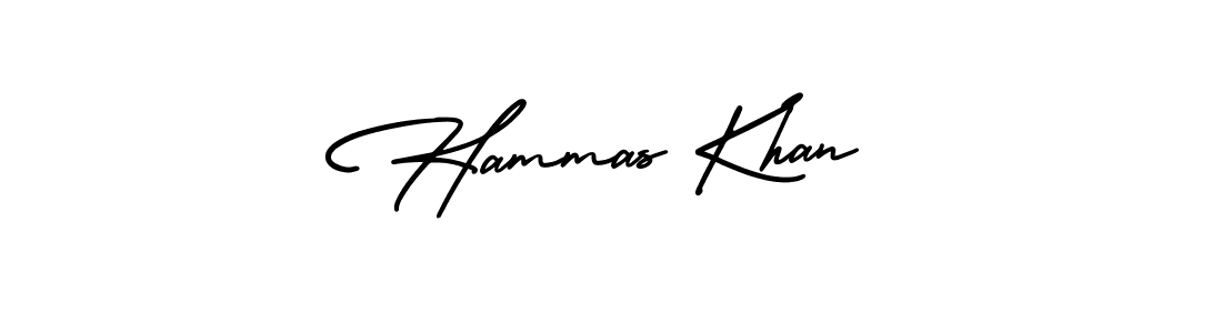 Make a beautiful signature design for name Hammas Khan. With this signature (AmerikaSignatureDemo-Regular) style, you can create a handwritten signature for free. Hammas Khan signature style 3 images and pictures png