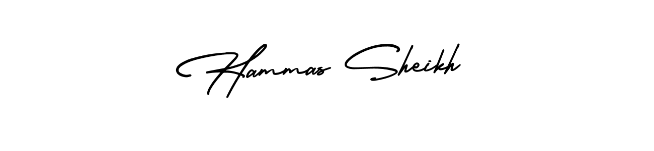 if you are searching for the best signature style for your name Hammas Sheikh. so please give up your signature search. here we have designed multiple signature styles  using AmerikaSignatureDemo-Regular. Hammas Sheikh signature style 3 images and pictures png