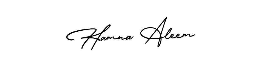 How to make Hamna Aleem signature? AmerikaSignatureDemo-Regular is a professional autograph style. Create handwritten signature for Hamna Aleem name. Hamna Aleem signature style 3 images and pictures png