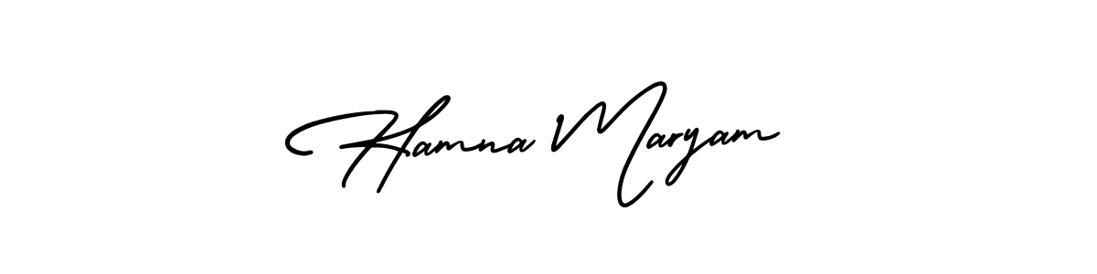 Also we have Hamna Maryam name is the best signature style. Create professional handwritten signature collection using AmerikaSignatureDemo-Regular autograph style. Hamna Maryam signature style 3 images and pictures png