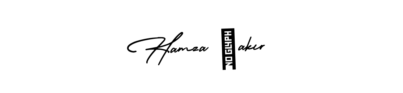 The best way (AmerikaSignatureDemo-Regular) to make a short signature is to pick only two or three words in your name. The name Hamza çakır include a total of six letters. For converting this name. Hamza çakır signature style 3 images and pictures png