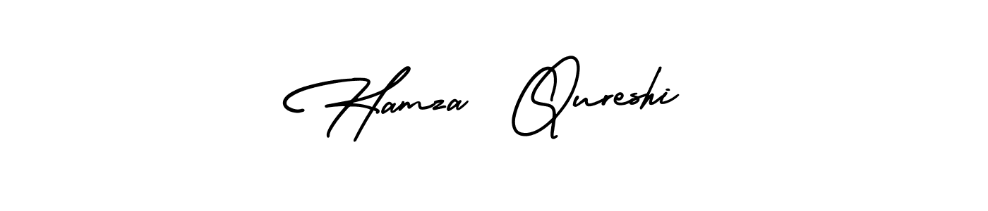 Hamza  Qureshi stylish signature style. Best Handwritten Sign (AmerikaSignatureDemo-Regular) for my name. Handwritten Signature Collection Ideas for my name Hamza  Qureshi. Hamza  Qureshi signature style 3 images and pictures png