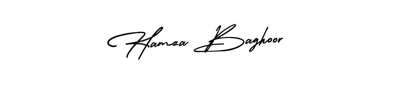 Also You can easily find your signature by using the search form. We will create Hamza Baghoor name handwritten signature images for you free of cost using AmerikaSignatureDemo-Regular sign style. Hamza Baghoor signature style 3 images and pictures png