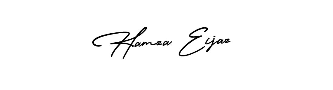 AmerikaSignatureDemo-Regular is a professional signature style that is perfect for those who want to add a touch of class to their signature. It is also a great choice for those who want to make their signature more unique. Get Hamza Eijaz name to fancy signature for free. Hamza Eijaz signature style 3 images and pictures png