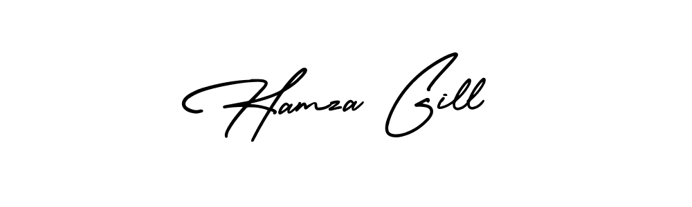 Similarly AmerikaSignatureDemo-Regular is the best handwritten signature design. Signature creator online .You can use it as an online autograph creator for name Hamza Gill. Hamza Gill signature style 3 images and pictures png