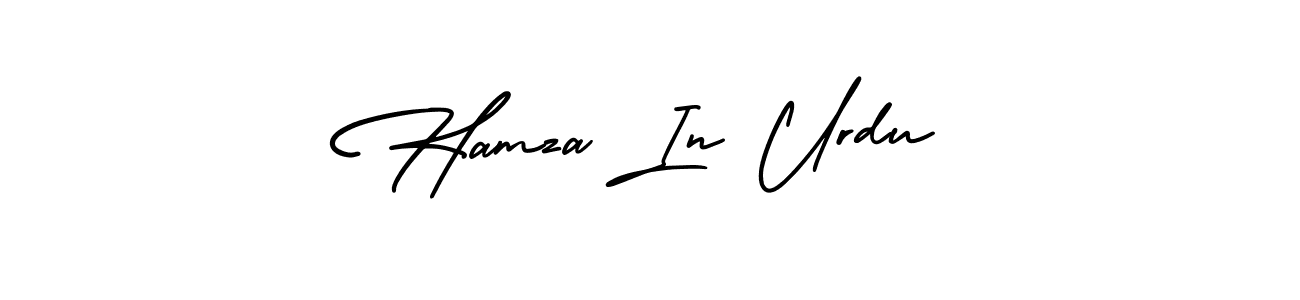 Create a beautiful signature design for name Hamza In Urdu. With this signature (AmerikaSignatureDemo-Regular) fonts, you can make a handwritten signature for free. Hamza In Urdu signature style 3 images and pictures png