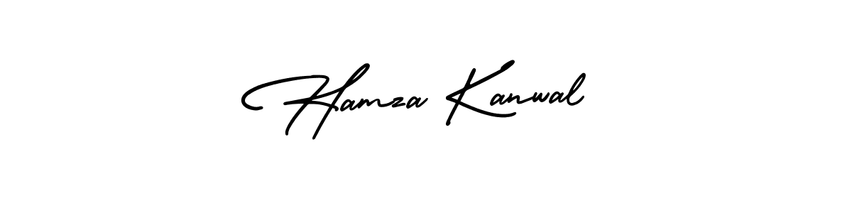 Create a beautiful signature design for name Hamza Kanwal. With this signature (AmerikaSignatureDemo-Regular) fonts, you can make a handwritten signature for free. Hamza Kanwal signature style 3 images and pictures png