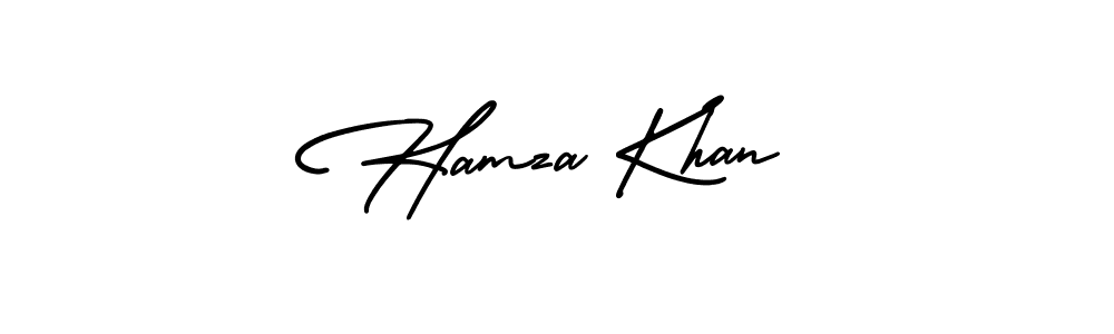 Design your own signature with our free online signature maker. With this signature software, you can create a handwritten (AmerikaSignatureDemo-Regular) signature for name Hamza Khan. Hamza Khan signature style 3 images and pictures png