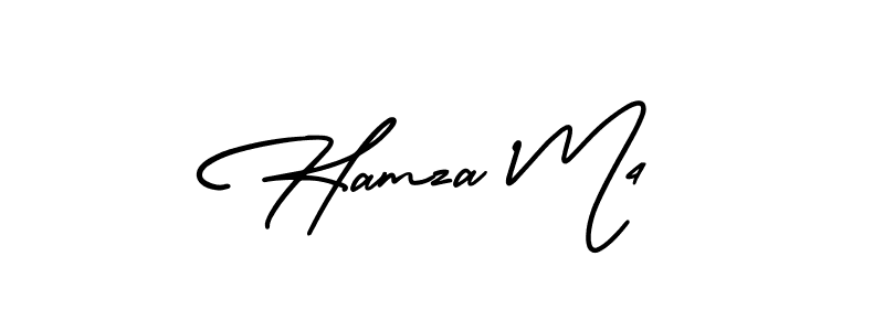 How to Draw Hamza M4 signature style? AmerikaSignatureDemo-Regular is a latest design signature styles for name Hamza M4. Hamza M4 signature style 3 images and pictures png