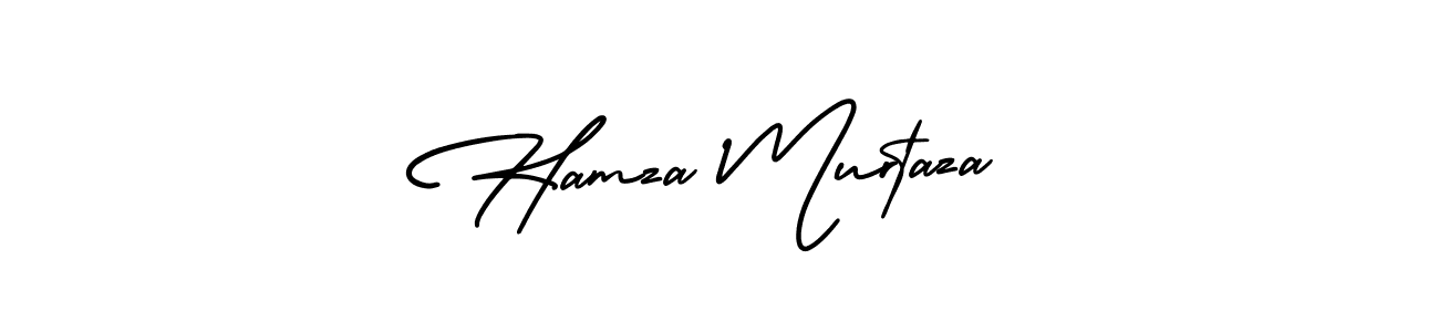 How to make Hamza Murtaza name signature. Use AmerikaSignatureDemo-Regular style for creating short signs online. This is the latest handwritten sign. Hamza Murtaza signature style 3 images and pictures png