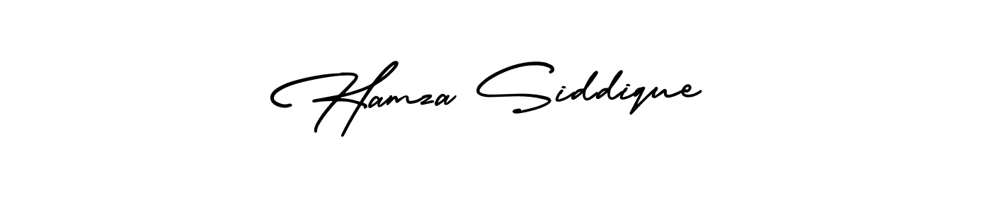 It looks lik you need a new signature style for name Hamza Siddique. Design unique handwritten (AmerikaSignatureDemo-Regular) signature with our free signature maker in just a few clicks. Hamza Siddique signature style 3 images and pictures png