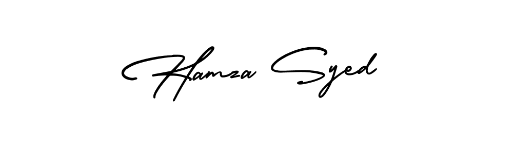 How to make Hamza Syed signature? AmerikaSignatureDemo-Regular is a professional autograph style. Create handwritten signature for Hamza Syed name. Hamza Syed signature style 3 images and pictures png