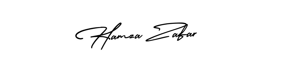 Hamza Zafar stylish signature style. Best Handwritten Sign (AmerikaSignatureDemo-Regular) for my name. Handwritten Signature Collection Ideas for my name Hamza Zafar. Hamza Zafar signature style 3 images and pictures png