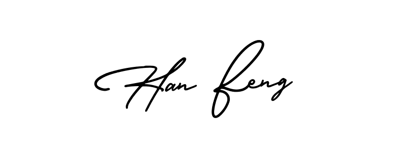 Also You can easily find your signature by using the search form. We will create Han Feng name handwritten signature images for you free of cost using AmerikaSignatureDemo-Regular sign style. Han Feng signature style 3 images and pictures png