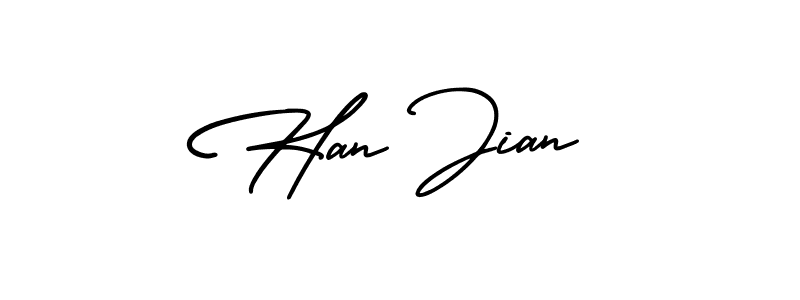 AmerikaSignatureDemo-Regular is a professional signature style that is perfect for those who want to add a touch of class to their signature. It is also a great choice for those who want to make their signature more unique. Get Han Jian name to fancy signature for free. Han Jian signature style 3 images and pictures png