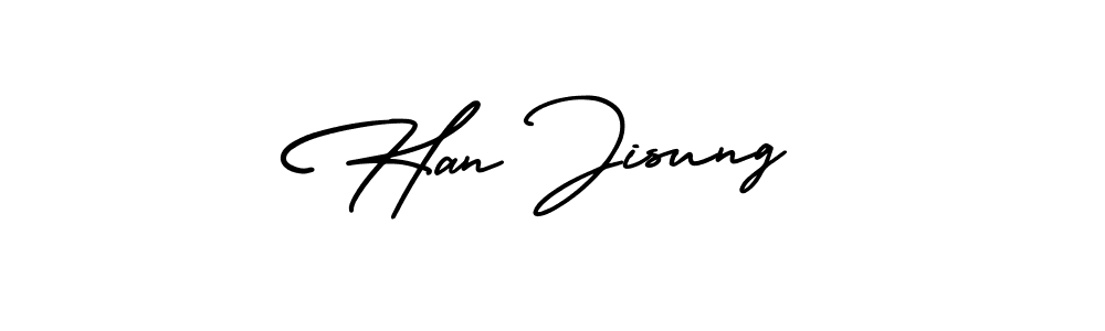 Han Jisung stylish signature style. Best Handwritten Sign (AmerikaSignatureDemo-Regular) for my name. Handwritten Signature Collection Ideas for my name Han Jisung. Han Jisung signature style 3 images and pictures png