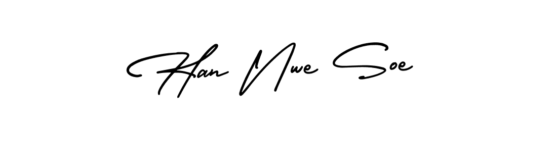 if you are searching for the best signature style for your name Han Nwe Soe. so please give up your signature search. here we have designed multiple signature styles  using AmerikaSignatureDemo-Regular. Han Nwe Soe signature style 3 images and pictures png