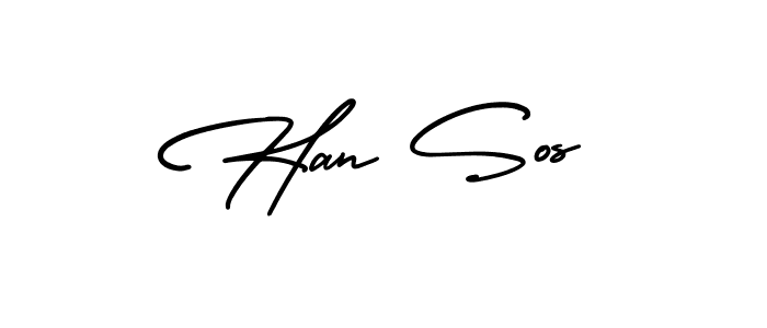 Similarly AmerikaSignatureDemo-Regular is the best handwritten signature design. Signature creator online .You can use it as an online autograph creator for name Han Sos. Han Sos signature style 3 images and pictures png