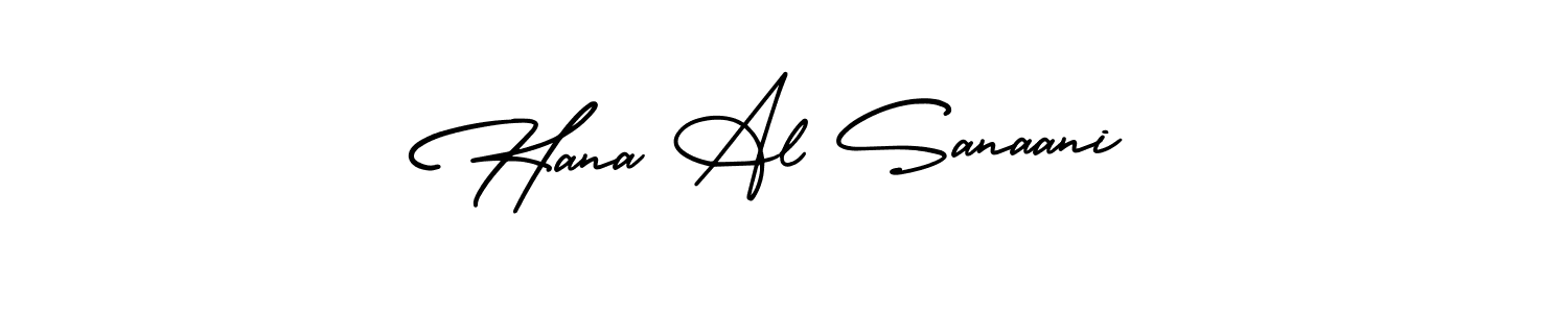 Check out images of Autograph of Hana Al Sanaani name. Actor Hana Al Sanaani Signature Style. AmerikaSignatureDemo-Regular is a professional sign style online. Hana Al Sanaani signature style 3 images and pictures png