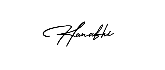 Hanafhi stylish signature style. Best Handwritten Sign (AmerikaSignatureDemo-Regular) for my name. Handwritten Signature Collection Ideas for my name Hanafhi. Hanafhi signature style 3 images and pictures png