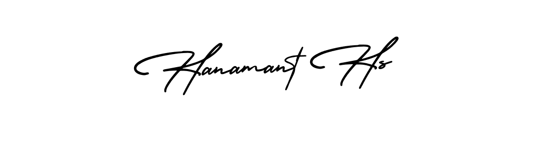 How to make Hanamant Hs signature? AmerikaSignatureDemo-Regular is a professional autograph style. Create handwritten signature for Hanamant Hs name. Hanamant Hs signature style 3 images and pictures png