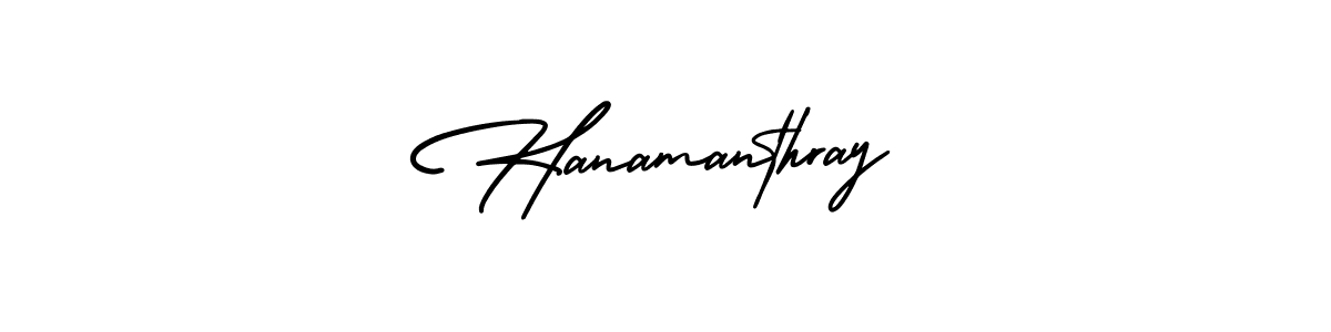Create a beautiful signature design for name Hanamanthray. With this signature (AmerikaSignatureDemo-Regular) fonts, you can make a handwritten signature for free. Hanamanthray signature style 3 images and pictures png